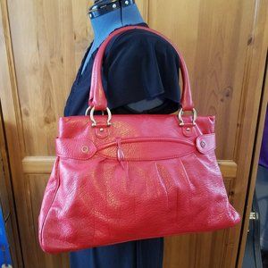 Marc Jacobs Tere Lola Tote Pleated Red Leather